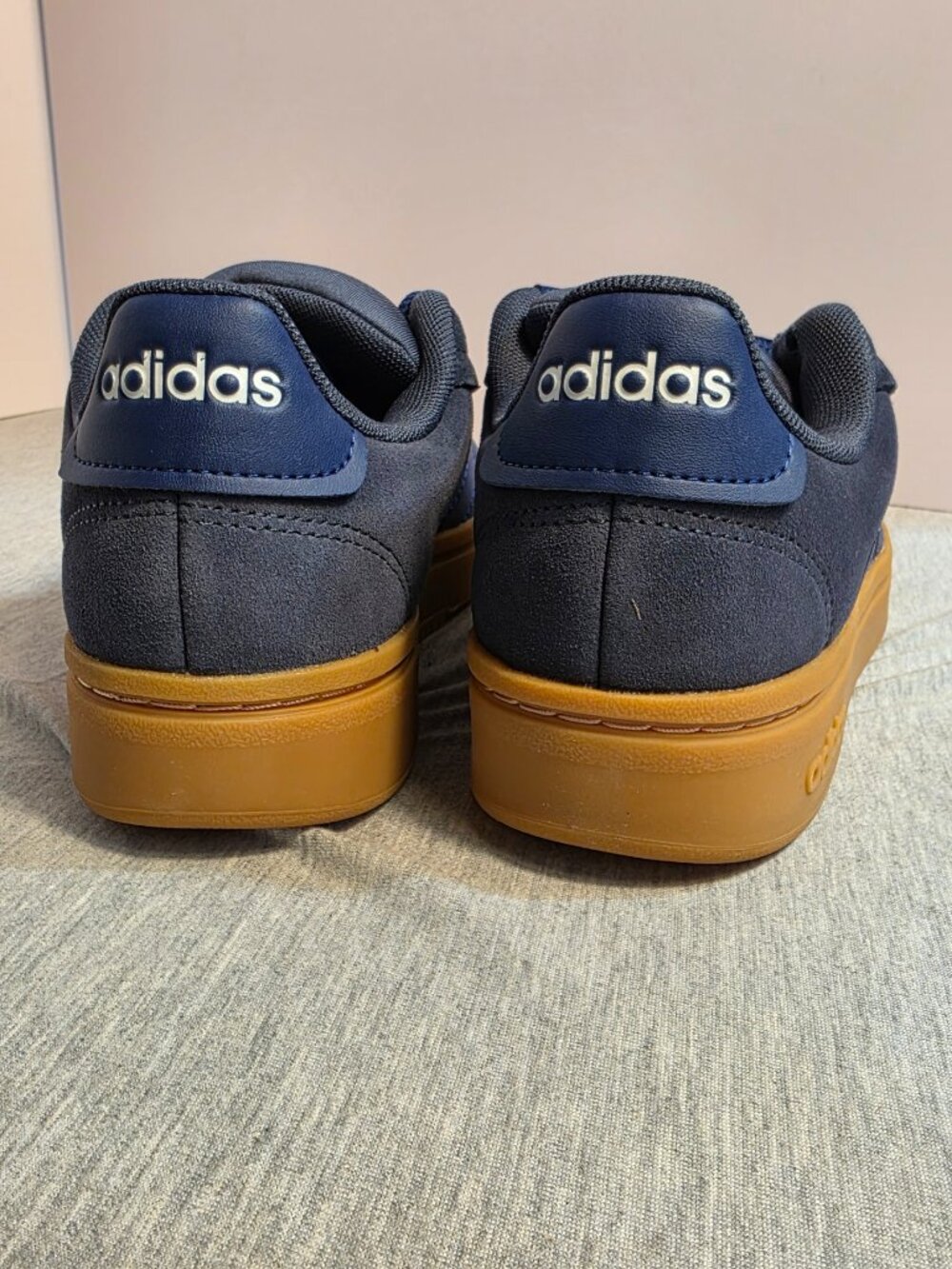 NWT Adidas Grand Court Alpha 00s Navy Suede Gum Sole Sneaker Size 4 (EU 36) - Picture 7 of 8
